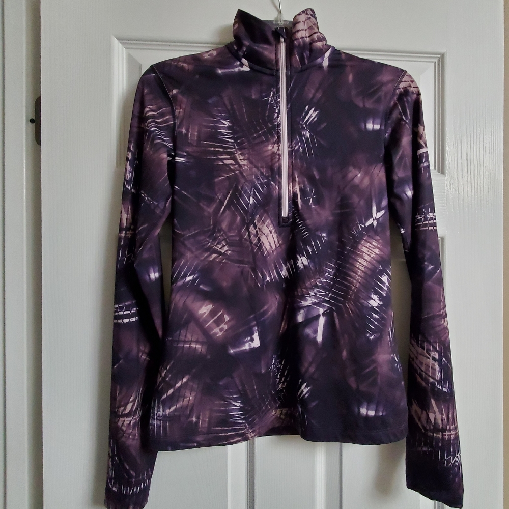 Nike Dri-Fit zip up purple size small